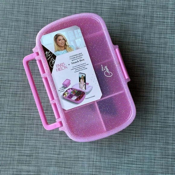 Paris Hilton Light Pink Version Bento Snack Box Lunchbox & Gift With Purchase - Picture 3 of 12